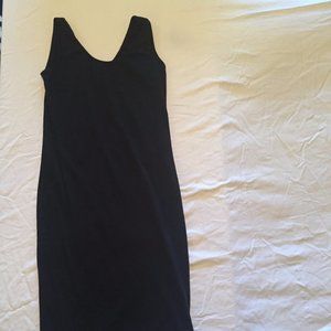 Black Sleeveless Midi Dress